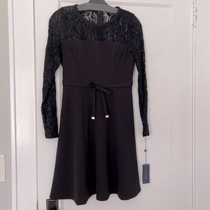 NWT Tommy black lace dress size 2P